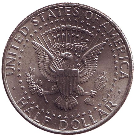 Монета 50 центов. 1993 год (D), США. Джон Кеннеди. Монета 50 центов. 1993 год (D), США. Джон Кеннеди.