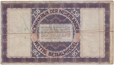 Банкнота 2,5 гульдена. 1938 год, Нидерланды. Банкнота 2,5 гульдена. 1938 год, Нидерланды.