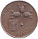 Монета 1 лира. 1976 год, Израиль.
