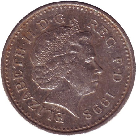 Монета 5 пенсов. 1998 год, Великобритания. Монета 5 пенсов. 1998 год, Великобритания.