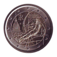 Монета 2 евро. 2006 год, Италия. ХХ Зимние Олимпийские игры в Турине. Монета 2 евро. 2006 год, Италия. ХХ Зимние Олимпийские игры в Турине.