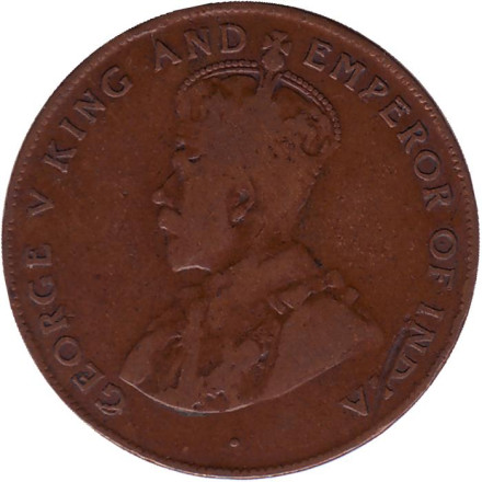 Монета 5 центов. 1922 год, Маврикий. Монета 5 центов. 1922 год, Маврикий.