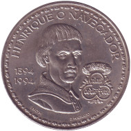 Монета 200 эскудо. 1994 год, Португалия. Генрих Мореплаватель. 600 лет со дня рождения. Монета 200 эскудо. 1994 год, Португалия. Генрих Мореплаватель. 600 лет со дня рождения.