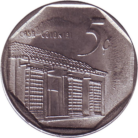 Монета 5 сентаво. 2018 год, Куба.