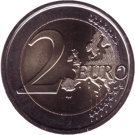 Монета 2 евро. 2021 год, Италия. 150 лет объявления Рима столицей Италии. Монета 2 евро. 2021 год, Италия. 150 лет объявления Рима столицей Италии.