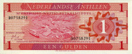 Банкнота 1 гульден. 1970 год, Нидерландские Антильские острова.