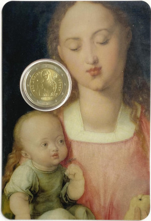 Монета 2 евро. 2021 год, Сан-Марино. 450 лет со дня рождения Альбрехта Дюрера. Монета 2 евро. 2021 год, Сан-Марино. 450 лет со дня рождения Альбрехта Дюрера.