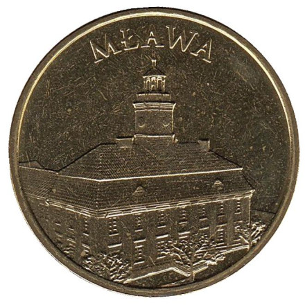 Монета 2 злотых, 2011 год, Польша. Млава.