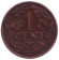 Монета 1 цент. 1925 год, Нидерланды. Монета 1 цент. 1925 год, Нидерланды.
