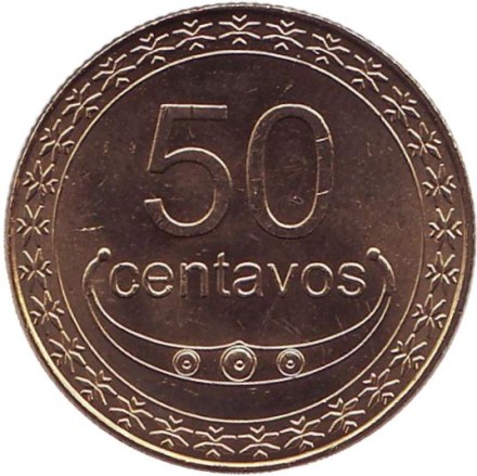 Монета 50 сентаво. 2011 год, Восточный Тимор. Ветка кофейного дерева. Монета 50 сентаво. 2011 год, Восточный Тимор. Ветка кофейного дерева.