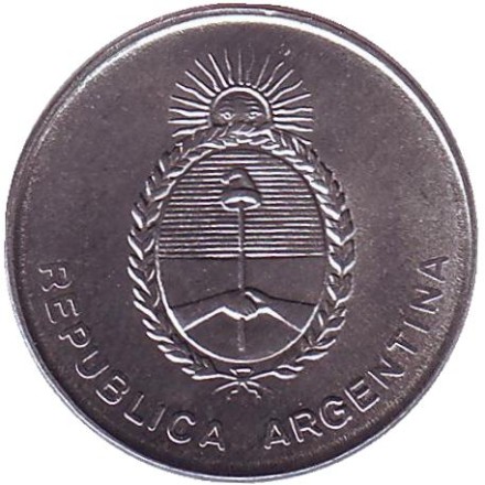 Монета 100 аустралей. 1990 год, Аргентина.