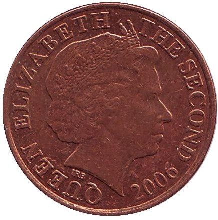 Монета 1 пенни. 2006 год, Джерси. Башня в Ле-Хок. Монета 1 пенни. 2006 год, Джерси. Башня в Ле-Хок.