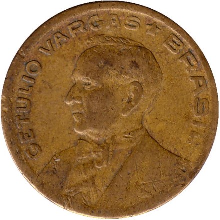 Монета 50 сентаво. 1946 год, Бразилия.