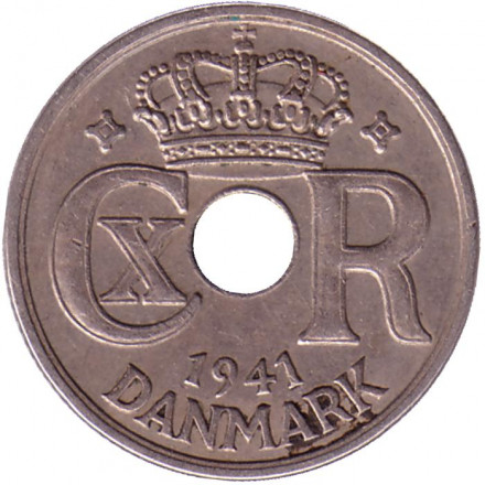 Монета 10 эре. 1941 год, Фарерские острова. Монета 10 эре. 1941 год, Фарерские острова.