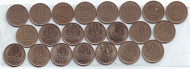 Набор монет СССР. (22 шт.), 10 копеек. 1961 - 1991 гг., СССР.