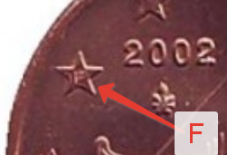 Монета 1 цент. 2002 год, Греция. (Отметка монетного двора: "F")