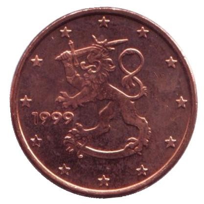Монета 1 цент. 1999 год, Финляндия. Ролл (50 монет).