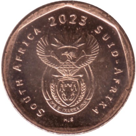 Монета 20 центов. 2023 год, ЮАР.