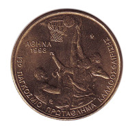 Монета 100 драхм, 1998 год, Греция. 13-й чемпионат мира по баскетболу (Афины 1998). Монета 100 драхм, 1998 год, Греция. 13-й чемпионат мира по баскетболу (Афины 1998).