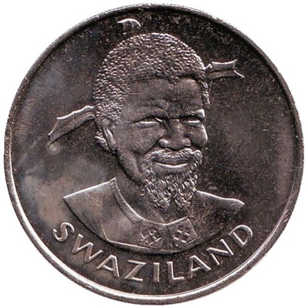 Монета 1 лилангели. 1979 год, Свазиленд. Король Собуза II. Монета 1 лилангели. 1979 год, Свазиленд. Король Собуза II.