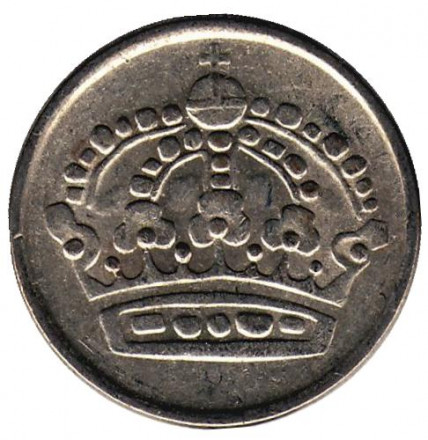 Монета 10 эре. 1959 год. Швеция. Монета 10 эре. 1959 год. Швеция.