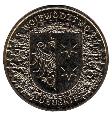 Монета 2 злотых. 2004 год, Польша. Любушское воеводство.