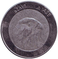 Монета 10 динаров. 2014 год, Алжир. Сокол. Монета 10 динаров. 2014 год, Алжир. Сокол.