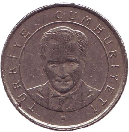 Монета 25 новых курушей. 2006 год, Турция. Монета 25 новых курушей. 2006 год, Турция.