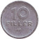 Монета 10 филлеров. 1957 год, Венгрия.
