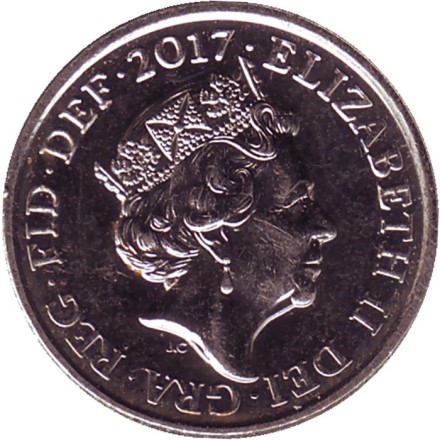 Монета 5 пенсов. 2017 год, Великобритания. Монета 5 пенсов. 2017 год, Великобритания.
