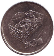 Монета 20 сен. 2006 год, Малайзия. Корзина с едой. Монета 20 сен. 2006 год, Малайзия. Корзина с едой.