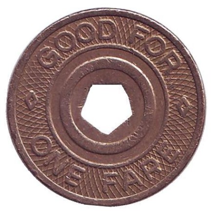 Жетон метрополитена г. Нью-Йорк. 1995-2003 гг., США. 