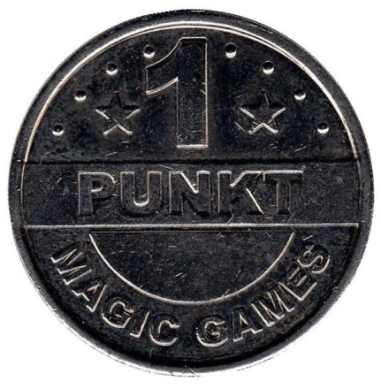 Lucky winner. 1 punkt. Игровой жетон.