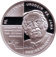 Монета 10 злотых. 2010 год, Польша. 95 лет со дня рождения Яна Якуба Твардовского.