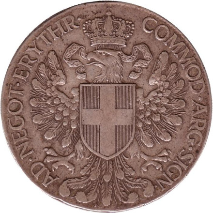 Монета 1 талер. 1918 год, Итальянская Эритрея.