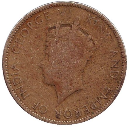 Монета 1 пенни. 1937 год, Ямайка.