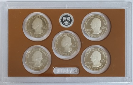 Годовой набор квотеров. Серия "Национальные парки США". 2012 год, США.