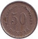 Монета 50 пенни. 1939 год, Финляндия.