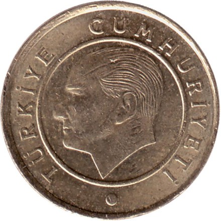 Монета 10 курушей. 2019 год, Турция. Монета 10 курушей. 2019 год, Турция.
