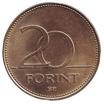 Монета 20 форинтов. 2018 год, Венгрия. Венгерский ирис. Монета 20 форинтов. 2018 год, Венгрия. Венгерский ирис.