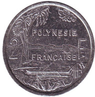 Монета 2 франка. 2003 год, Французская Полинезия. Монета 2 франка. 2003 год, Французская Полинезия.