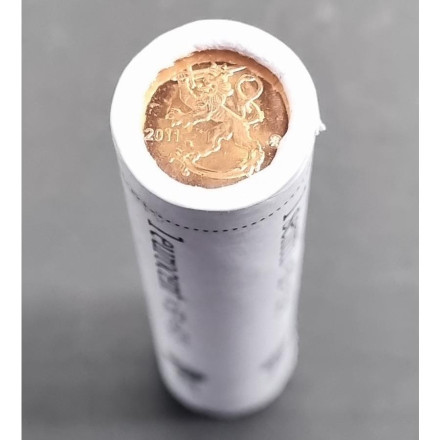 Монета 1 цент. 2011 год, Финляндия. Ролл (50 монет).