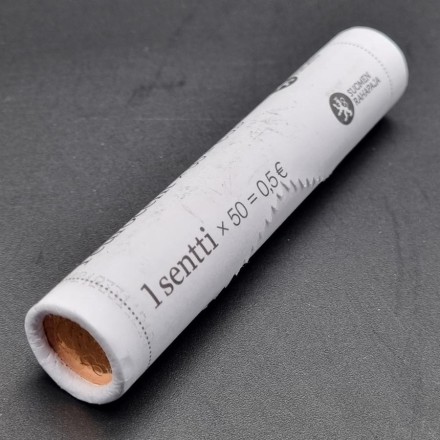 Монета 1 цент. 2011 год, Финляндия. Ролл (50 монет).