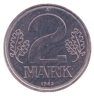 Монета 2 марки. 1982 год, ГДР. Монета 2 марки. 1982 год, ГДР.