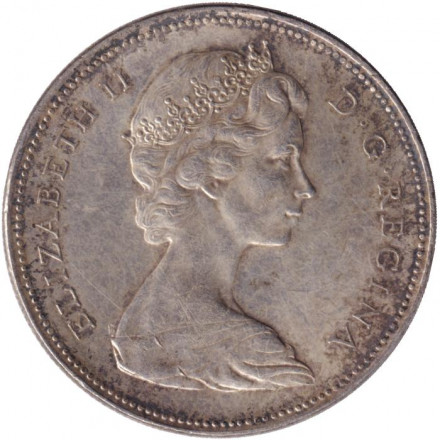 Монета 1 доллар. 1966 год, Канада. Каноэ. Монета 1 доллар. 1966 год, Канада. Каноэ.