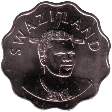 Монета 20 центов, 2005 год, Свазиленд. Слон. Монета 20 центов, 2005 год, Свазиленд. Слон.