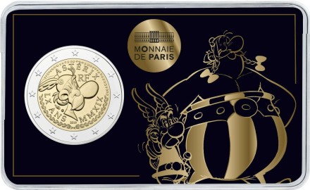 Монета 2 евро. 2019 год, Франция. Астерикс и Обеликс. "60 лет Астериксу". Монета 2 евро. 2019 год, Франция. Астерикс и Обеликс. "60 лет Астериксу".