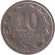 Монета 10 сентаво. 1942 год, Аргентина. Медно-никелевый сплав.