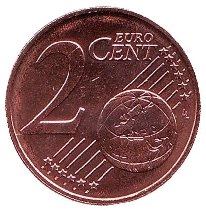 Монета 2 цента. 2018 год, Кипр.