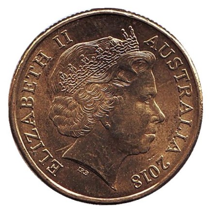 Монета 1 доллар. 2018 год, Австралия.